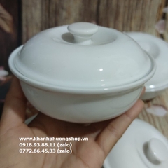 thố đựng súp có nắp sứ Minh Long - thố sứ đựng súp có nắp