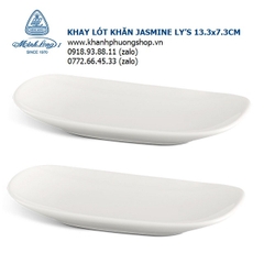 khay khăn sứ Minh Long 15cm - khay đựng khăn ăn sứ minh long