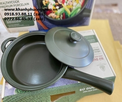 chảo sứ Minh Long có nắp đậy - chảo sứ minh long 27cm có nắp