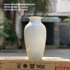Bình hoa sứ trắng Minh Long nhiều kích thước - bình cắm hoa sứ Minh Long