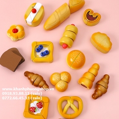 bộ đồ chơi nướng bánh gỗ cho bé - đồ chơi gỗ máy nướng bánh cho bé