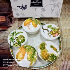 khay mứt sứ Minh Long - khay mứt gốm sứ Minh Long