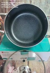 nồi Elmich vân đá 3 đáy size 20cm màu xanh ngọc - nồi Elmich 3 đáy