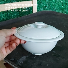 nồi sứ chưng yến Minh Long - nồi sứ chưng tổ yến