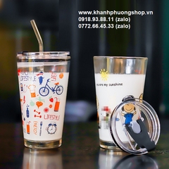 ly thủy tinh có nắp - ly thủy tinh