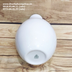 bình bông sứ Minh Long - bình bông sứ trắng minh long