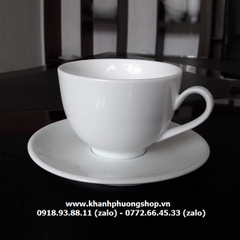 bộ tách uống cà phê capuchino, latte sứ Minh Long - bộ tách uống cà phê