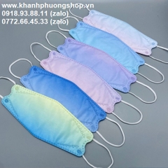 khẩu trang màu pastel - khẩu trang màu màu loang