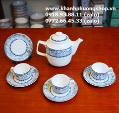 bộ ấm trà sứ Minh Long Vinh Quy Nhạt - bộ ấm trà Vinh Quy Nhạt sứ Minh Long