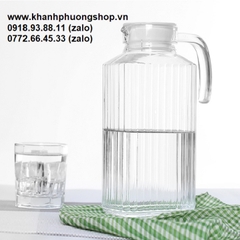 bình đựng nước thủy tinh 1.8L - bình thủy tinh đựng nước