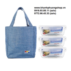 hộp đựng cơm thủy tinh lock&lock - hộp đựng cơm thủy tinh