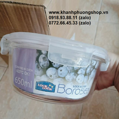 hộp thủy tinh lock&lock 650ml