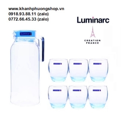 bộ bình và ly thủy tinh uống nước Luminarc - bộ bình và ly thủy tinh uống nước