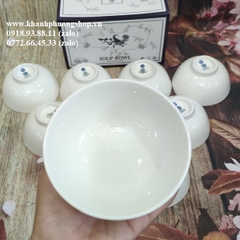 chén lys trắng sứ Minh Long - chén sứ trắng Minh Long