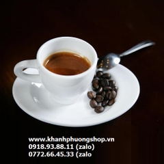 ly uống cafe espresso sứ Minh Long - tách uống cafe espresso sứ minh long