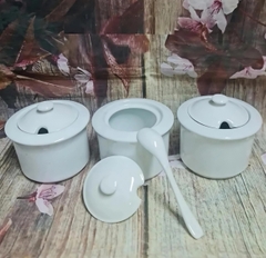 Hũ đựng sa tế, gia vị, đồ nêm gốm sứ Minh Long