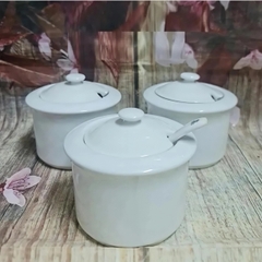 Hũ đựng sa tế, gia vị, đồ nêm gốm sứ Minh Long