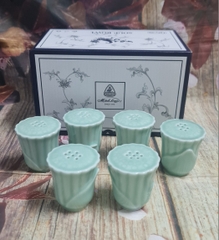 hũ tiêu, hũ muối sứ Minh Long - hủ tiêu, hủ muối sứ minh long