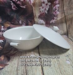 thố sứ có nắp dung tích 3L sứ Minh Long - thố sứ Minh Long có nắp