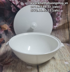 thố sứ có nắp dung tích 3L sứ Minh Long - thố sứ Minh Long có nắp