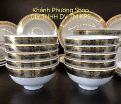 Combo 4 chén chấm Hoa Hồng Sago 9cm gốm sứ Minh Long