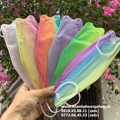 khẩu trang kf94 màu loang - khẩu trang kf94 màu pastel