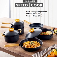 bộ nồi chảo quánh Speedcook Lock&Lock - bộ nồi chảo quánh speedcook