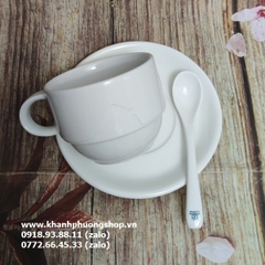 tách uống trà, cafe capuchino, latte sứ Minh Long - tách uống trà, cafe capuchino, latte sứ trắng Minh Long