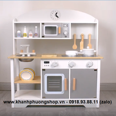 bộ đồ chơi nhà bếp bằng gỗ cho bé - đồ chơi nhà bếp gỗ