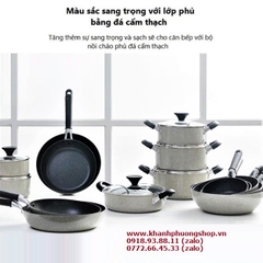 bộ nồi chảo beet lock&lock xài bếp từ - bộ nồi chảo lock&lock nấu bếp từ