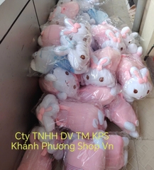 Bộ mền gối 2 trong 1 hình chú thỏ cực xinh