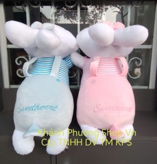 Bộ mền gối 2 trong 1 hình chú thỏ cực xinh