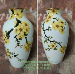 Bình Hoa Milo Hoa Mai Vàng 27cm gốm sứ Minh Long