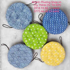 Nệm ngồi bệt tròn 35x35x5cm - nệm tròn lót ghế ngồi