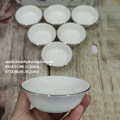chén đựng nước chấm sứ minh long - chén đựng nước chấm sứ