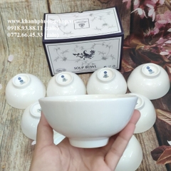 chén lys trắng sứ Minh Long - chén sứ trắng Minh Long