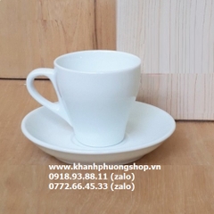ly uống cafe espresso sứ Minh Long - tách uống cafe espresso sứ minh long