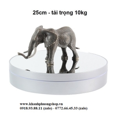 đế xoay trưng bày sản phẩm 25cm tải nặng 10 kg - đế xoay trưng bày sản phẩm mặt kiếng 25cm