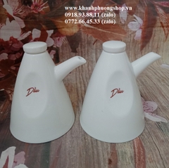 bình đựng dầu sứ Minh Long - bình sứ đựng dầu gốm sứ minh long