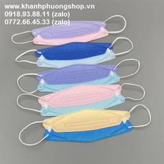 khẩu trang màu pastel - khẩu trang màu màu loang