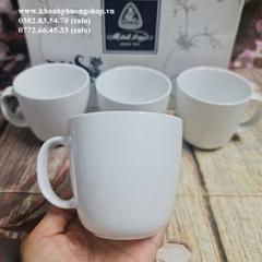 ly sứ Minh Long 0.25L - ly sứ trắng Minh Long 250ml