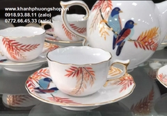 bộ ấm trà gốm sứ Minh Long - bộ ấm trà sứ Minh Long