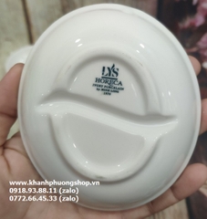 Chén đựng nước chấm 2 ngăn sứ Minh Long