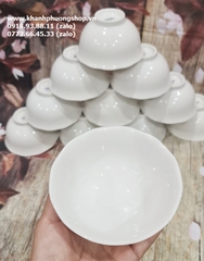 chén sứ Minh Long mẫu đơn trắng - chén sứ Minh Long