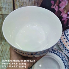 tô sứ hoa văn thổ cẩm - tô sứ 16cm