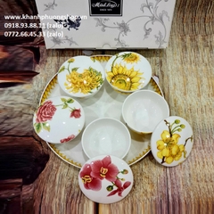 khay đựng bánh mứt Tết - khay đựng bánh mứt sứ Minh Long