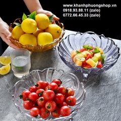 khay thủy tinh đựng topping trà sữa - khay thủy tinh