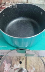 nồi Elmich vân đá 3 đáy size 20cm màu xanh ngọc - nồi Elmich 3 đáy