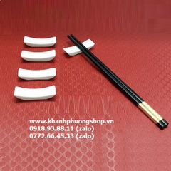 đồ gác muỗng sứ Minh Long - đồ gác muỗng sứ trắng minh long