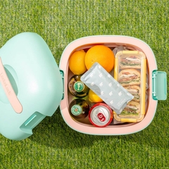 Thùng Giữ Lạnh Macaron LocknLock 7lít màu mint